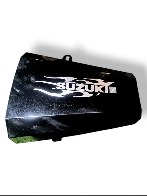 Premium Black Silencer Cover For Suzuki Gixxer All Model