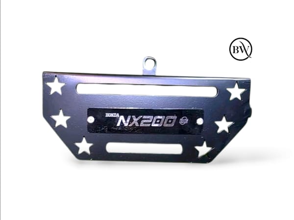 Premium Heavy Black Star Silencer Gourde For Honda NX-200
