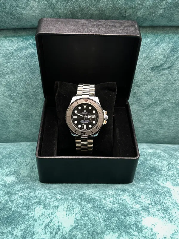 Rolex Yacht-Master Silver Chain - Black Dial