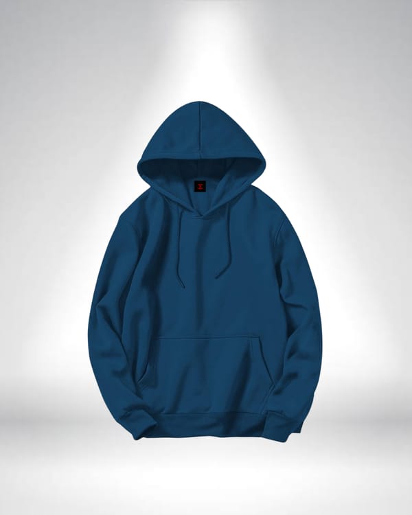 Premium Solid PetrolBlue Hoodie