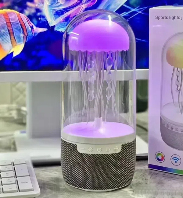 MAX-113 Jellyfish Bluetooth Speaker with LED Lights, 10W Stereo Sound, Bluetooth 5.2 & 6H Battery Life