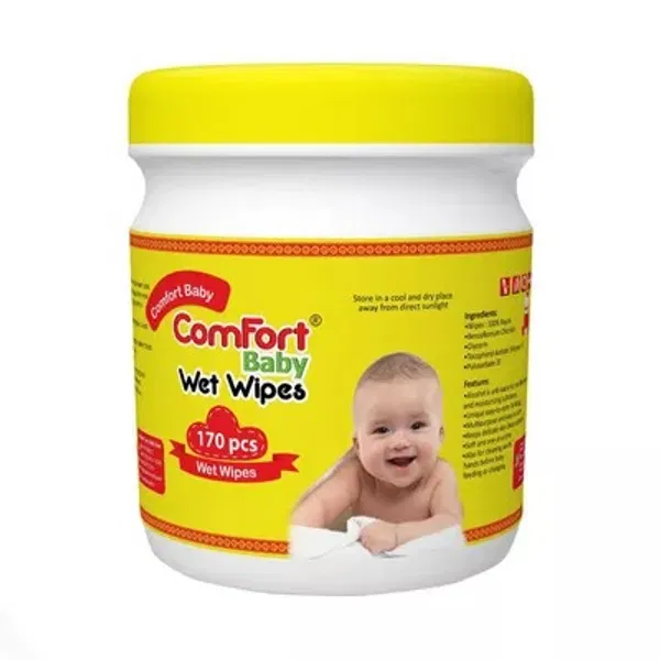 Comfort Baby Wet Wipes (Yellow Jar)