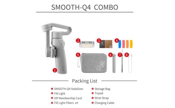 ZHIYUN Smooth Q4 Combo Smartphone Gimbal Stabilizer