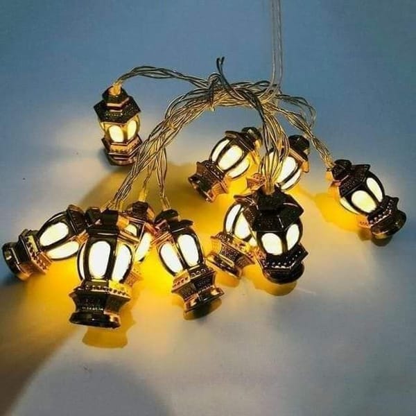 Islamic Party Pecor  LED String Light Metal Body Fairy Light
