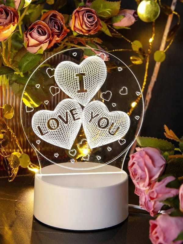 3D Heart Shape Lamp
