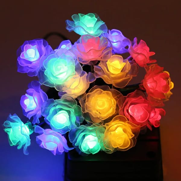 Rose Flower Fairy Light Multicolor