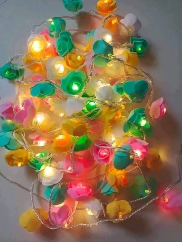 Led Rose Little Flash String Light