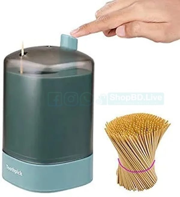 Multicolor Automatic Pop-Up Toothpick Holder | Creative Press-Type Storage Box for Home & Restaurant | Price in BD