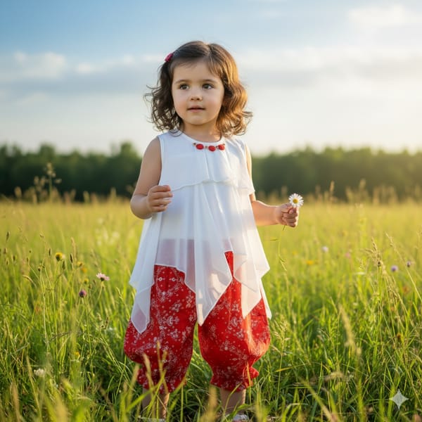 Baby Girls 2 Piece Summer Outfit Flutter Sleeve Top & Floral Palazzo Pants (0 to 2 Years)