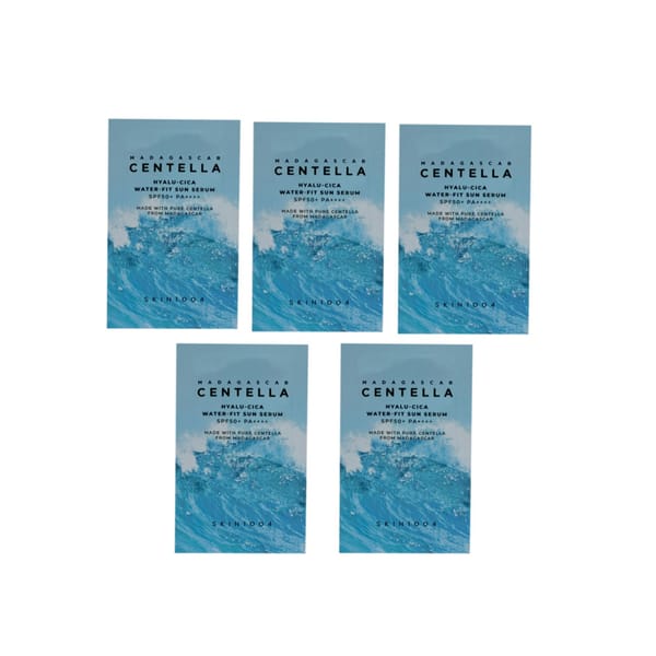 (5pcs) SKIN1004 Madagascar Centella Hyalu-Cica Water-Fit Sun Serum SPF 50+ PA++++ 1.5ml | Korean Cosmetic Product | Price in BD