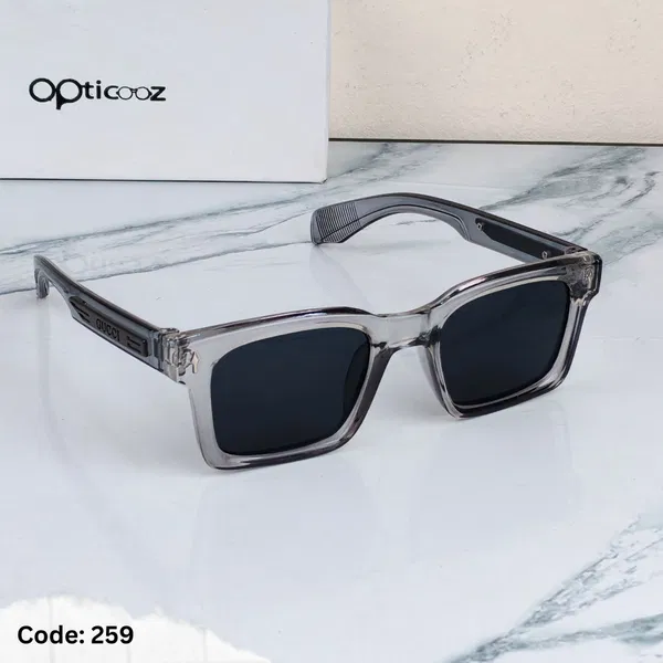 259 Transparent square sunglass