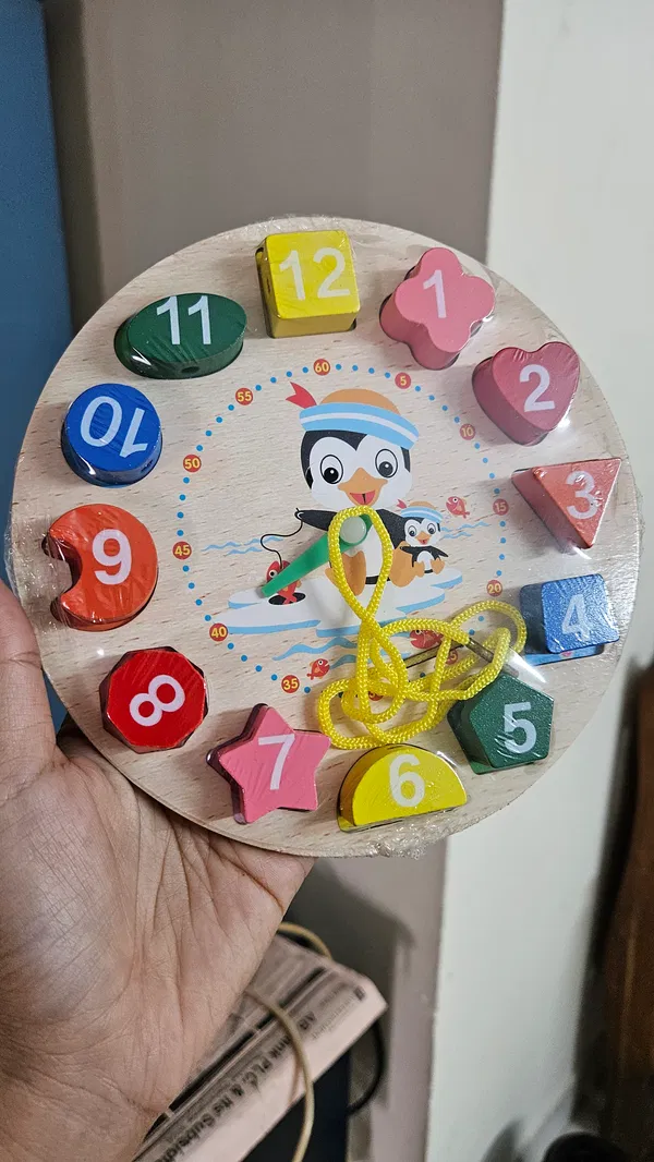 wooden clock