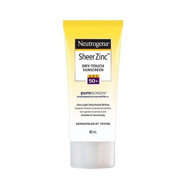 Neutrogena Sheer Zinc Dry Touch Sunscreen SPF50+ (80ml)