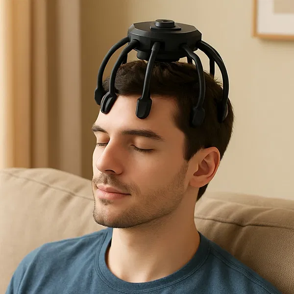 Electric Head Massager for Stress Relief, Scalp Massage, Physiotherapy Claw