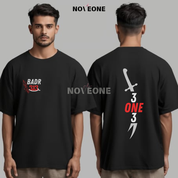 NoveOne N25001– Premium Oversized T-Shirt (Color: Black)