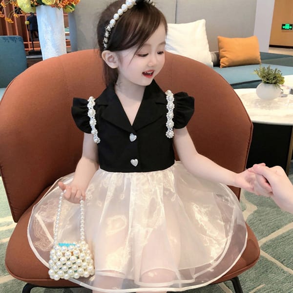 Kids Girls Princess Velvet Elegant Dress (1–7 Years)