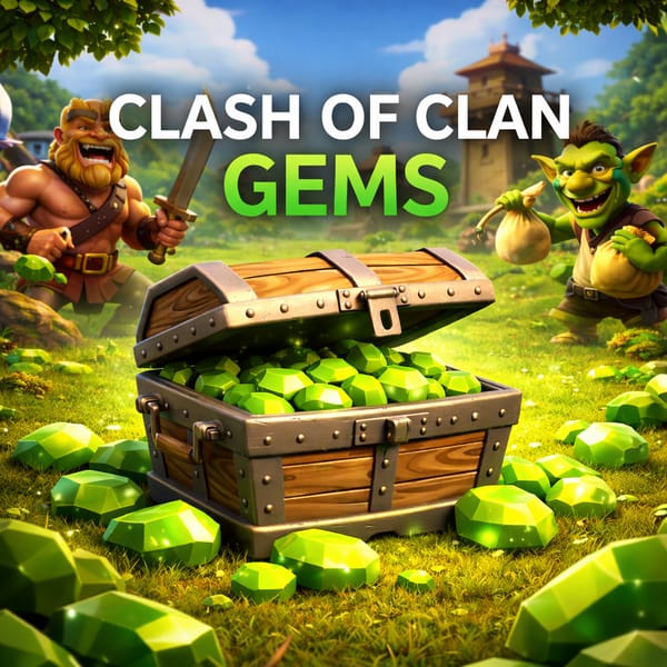 Clash of Clans Gems Top Up - ID Method