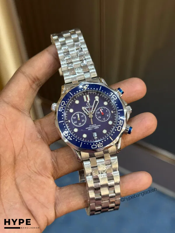 Omega Seamaster Quartz Chronograph (Blue Dial)