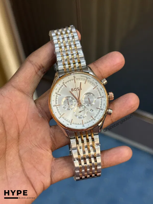 Hugo Boss Quartz Chronograph (Rosegold-White)