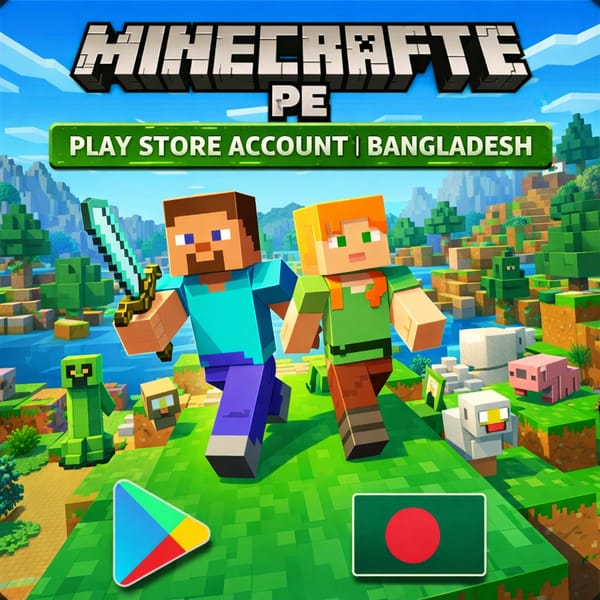 [ Special Offer Price ] Official Minecraft PE - Play Store Account | Bangladesh