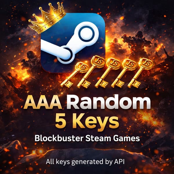 AAA Random 5 Keys - Blockbuster Steam Games