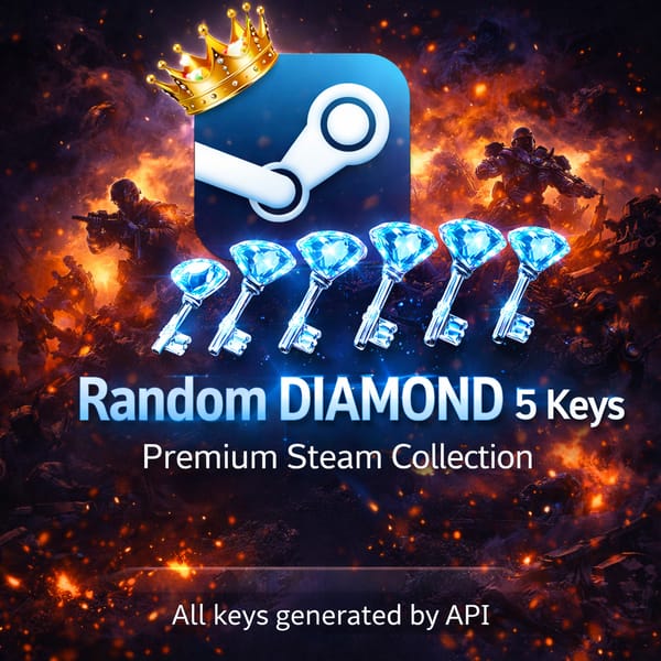 Random DIAMOND 5 Keys - Premium Steam Collection