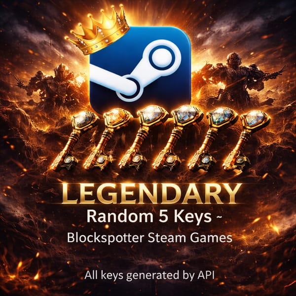 legendary Random 5 Keys - Blockbuster Steam Games