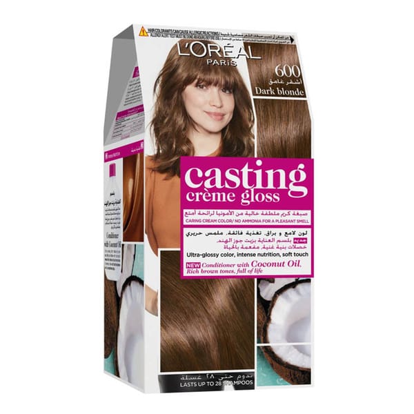 L'Oreal Casting Creme Gloss Semi-Permanent Hair Colour 600 Dark Blonde