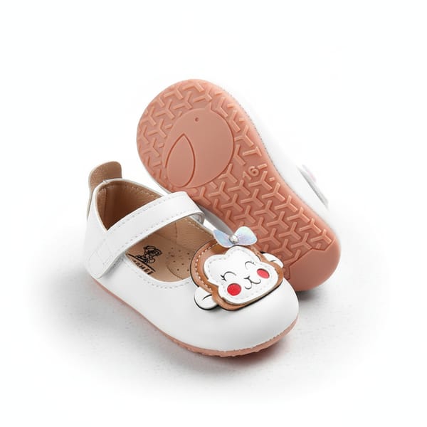 Baby Girls Monkey Soft PU Leather Shoes (6 - 24 months) for yours ANGEL SHOP