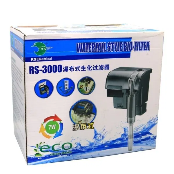 RS 3000 hang on back filter HOB
