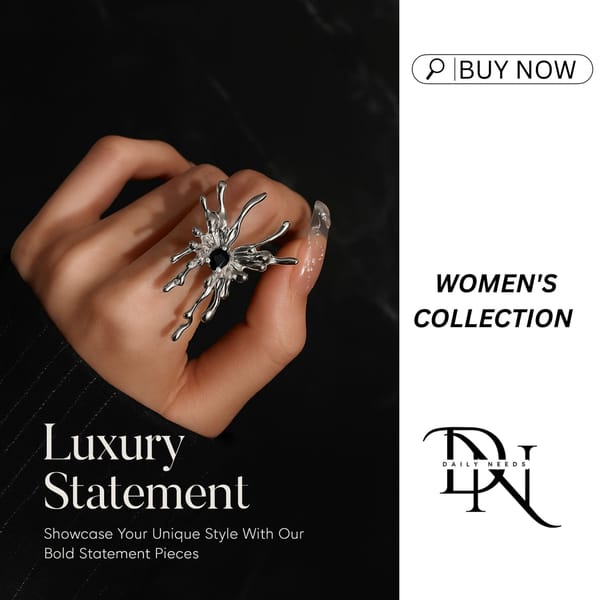 Black Diamond Liquid Butterfly Ring