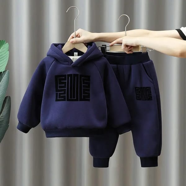 Kids Comfortable Winter Outfit Trendy  Hoodie & Jogger Set (1 to 6 years) for yours ANGEL