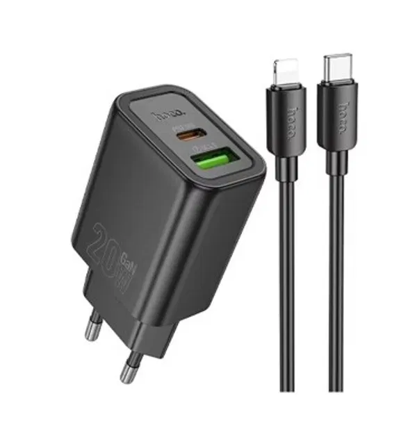 Hoco N61 PD 20W Fast Charger Set