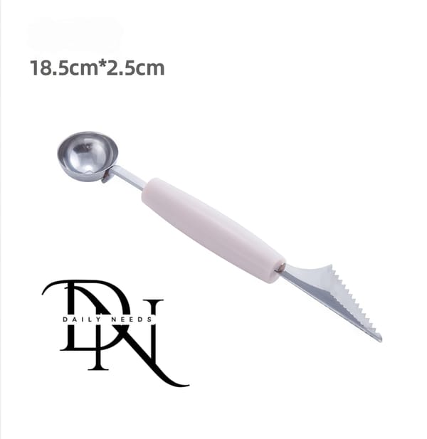 Stainless Steel Fruit Platter Digging Tool – Fruit Ball Carving Artifact, Watermelon Cutter, Meat & Naan Digging Spoon
