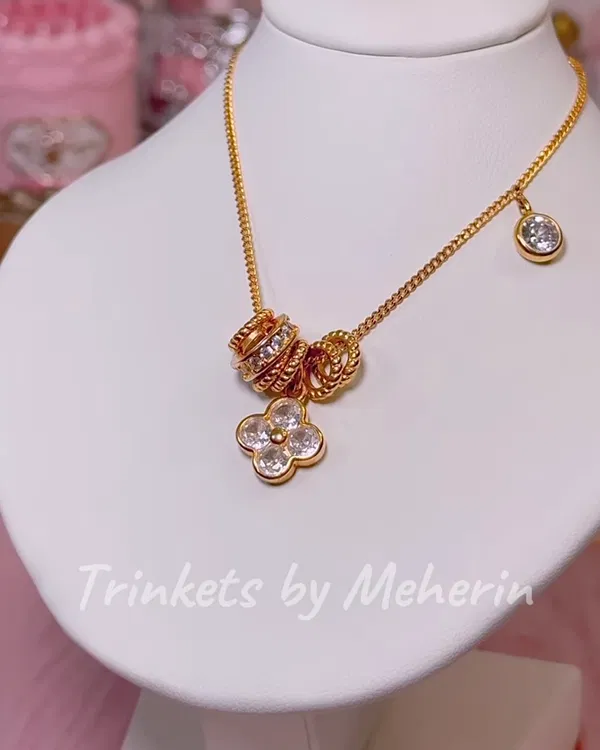 Zircon charm neckpiece