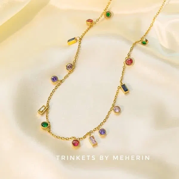 Zircon stone neckpiece