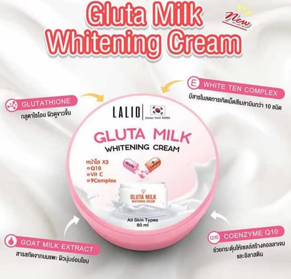 Lalio Gluta Milk Whitening Cream 80ml