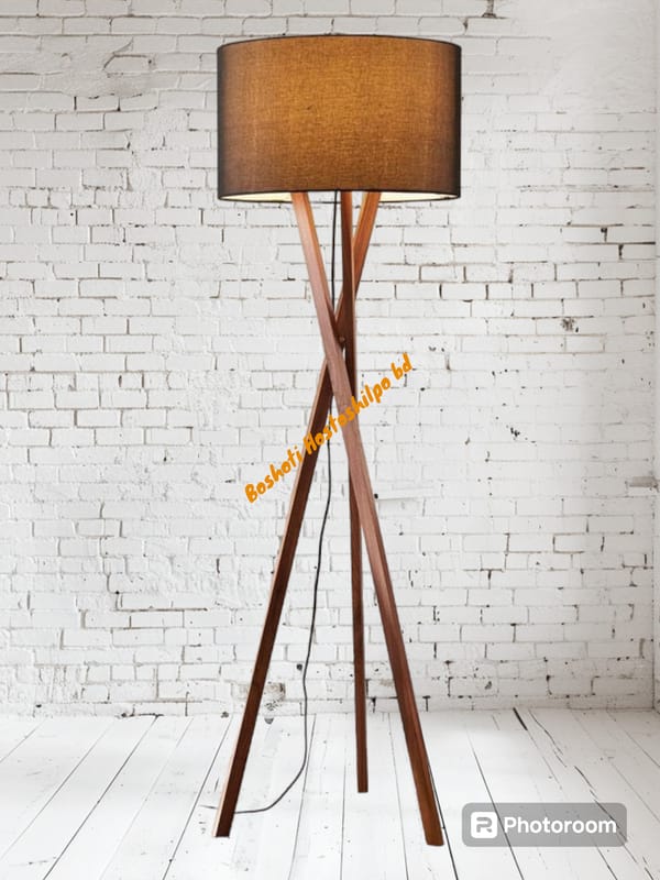 Corner stand lamp.