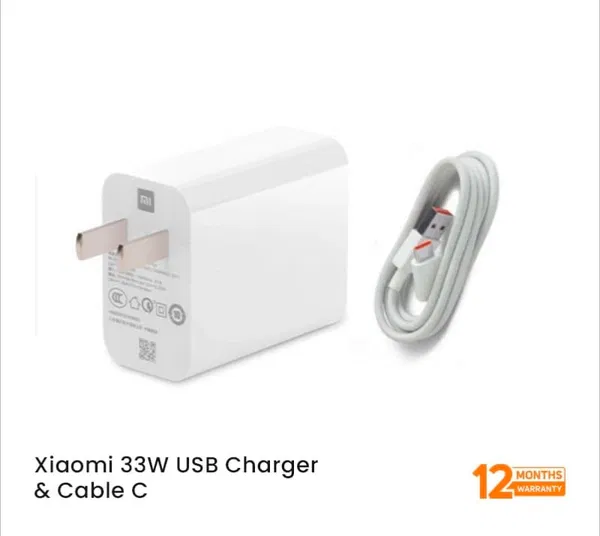 Xiaomi 33W Fast Charger Set with Type-C Cable