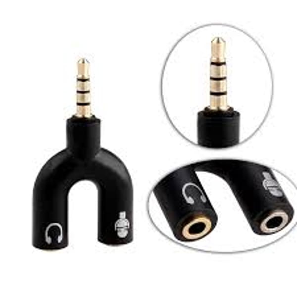 U-Shape Converter- 3.5mm Audio Splitter For Headphone And Microphone