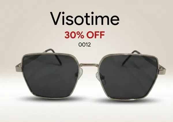 Visotime Geometric Metal Frame Sunglasses – Model 0012