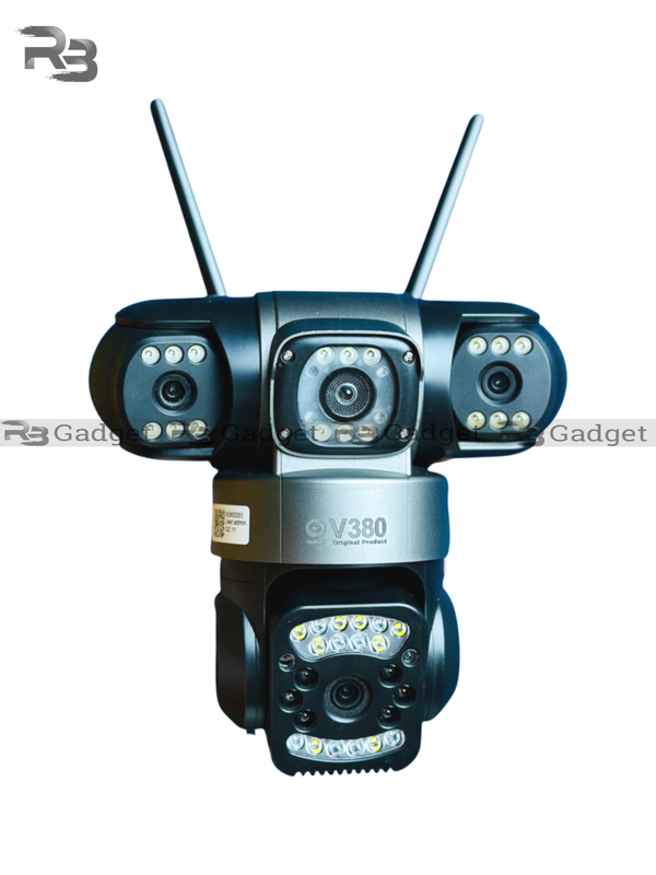 V380 PRO 3 Lens CCTV Outdoor Waterproof Night Vision PTZ Camera (4G+LAN)