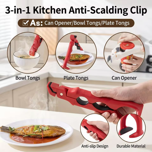 3-in-1 Heat-Resistant Bowl Holder & Bottle Opener