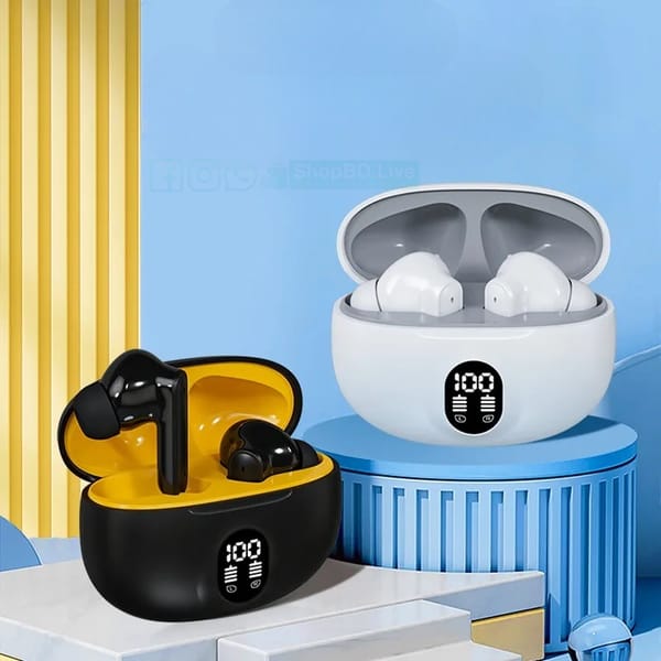895B Stereo TWS Wireless Bluetooth Headphones 5.3 | LED Power Display, Stereo Sound, Noise Reduction In-Ear Earphones