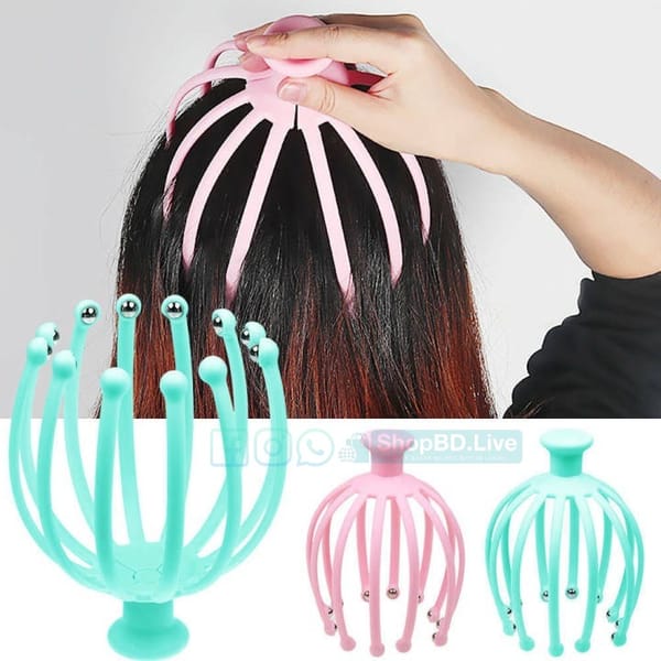 Head Claw Massager | Octopus Scalp & Neck Stress Relief Manual Body Massager | Price in BD