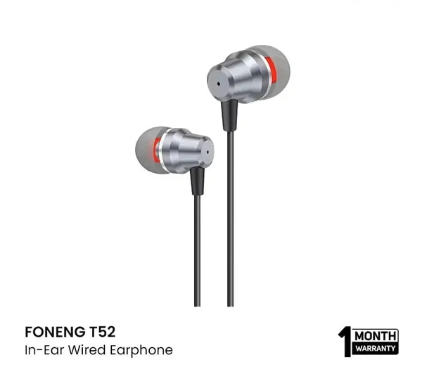 FONENG T52 Angled In-Ear Wired Earphone