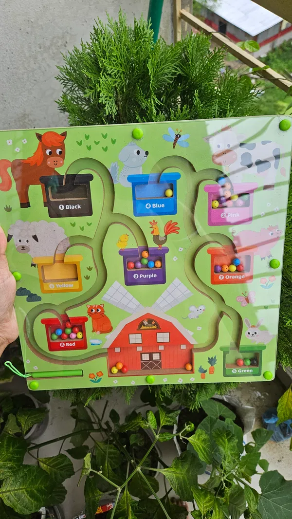 2 in 1 beading megnetic toy