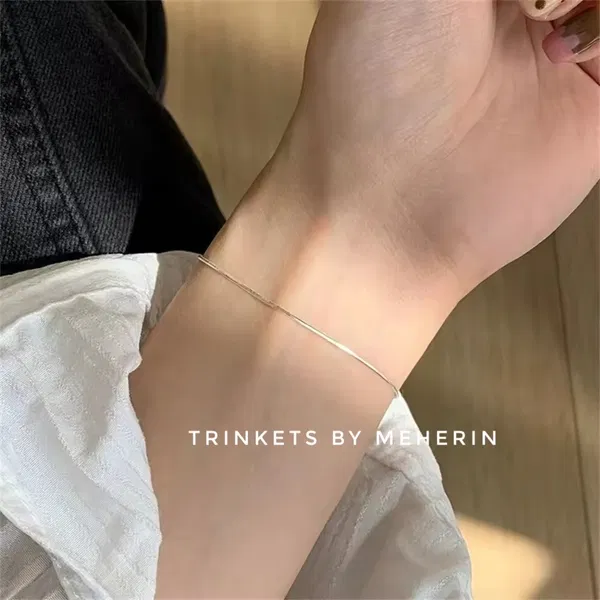 18k gold plated bracelet -silver