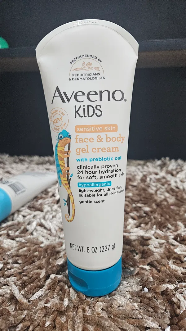 Aveeno Kids Sensitive Skin face & body gel cream- 227ml
