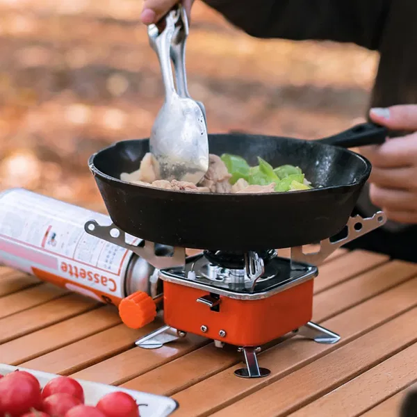 Portable Windproof Camping Gas Stove 4000W – Ultralight Backpacking Butane Burner